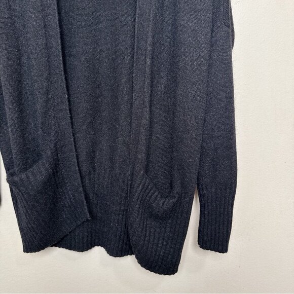Aritzia Womens Xsmall Talula Cashmere Open Front Black Cardigan - Picture 7 of 15